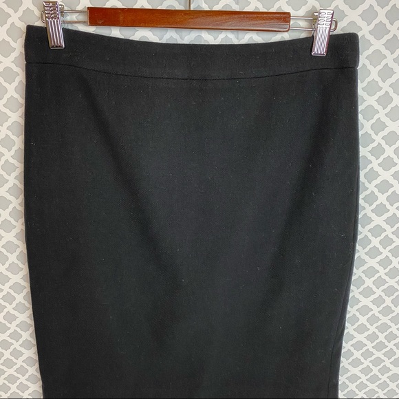 EUC J. Crew Factory Black Wool The Pencil Skirt - Picture 3 of 10